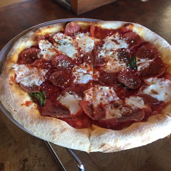 Pitfire Pizza - Zoe pepperoni pizza lacks cheese - Pizza Near Me - Pasadena, California Pitfire Pizza - Zoe pepperoni pizza lacks cheese - Pizza Near Me - Pasadena, California