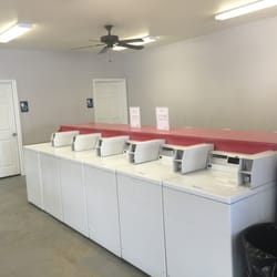 Brown Coin Laundry - Top load washers.
