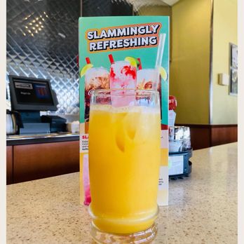 Denny's - Slamming it w/ Orange Juice. - Breakfast & Brunch Near Me - Rosemead, California