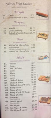 Menu photo 6 Sakada Japanese Steak House St. Augustine, FL Menu photo 6 Sakada Japanese Steak House St. Augustine, FL