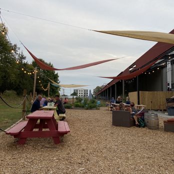 RiverWalk Brewing Co - Patio Area - Backside of the Brewery - Breweries Near Me - Newburyport, Massachusetts