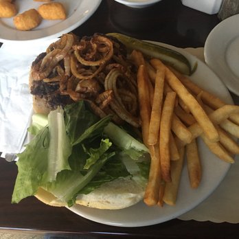 Triangle Pub - There's a burger under all that somewhere - Pubs Near Me - Eastport, New York Triangle Pub - There's a burger under all that somewhere - Pubs Near Me - Eastport, New York