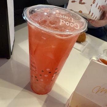Mochinut Vacaville - Raspberry ade, half sweet with lychee. - Donuts Near Me - Vacaville, California Mochinut Vacaville - Raspberry ade, half sweet with lychee. - Donuts Near Me - Vacaville, California