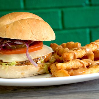 170 Burger - a plate of fries and a sandwich - American Near Me - Los Angeles, California 170 Burger - a plate of fries and a sandwich - American Near Me - Los Angeles, California