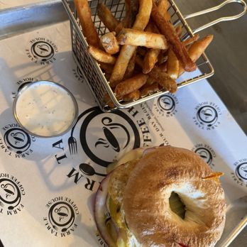 Farm Table - Bagel breakfast (Hair in egg) - Please read review before trying. - Breakfast & Brunch Near Me - Van Nuys, California Farm Table - Bagel breakfast (Hair in egg) - Please read review before trying. - Breakfast & Brunch Near Me - Van Nuys, California