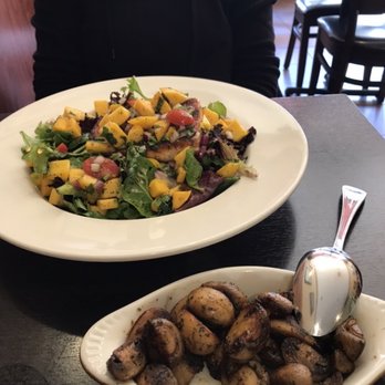 Sage Bistro - Salmon mango salad and sautéed mushroom side - American Near Me - Alhambra, California Sage Bistro - Salmon mango salad and sautéed mushroom side - American Near Me - Alhambra, California