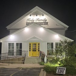 Holy Family Catholic Bookstore - New accent lighting for the new facade!