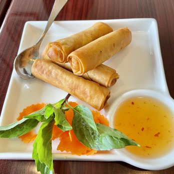 Nan Thai Restaurant - Order of crispy spring rolls - 4 to an order! Unheard of! And sooooooo delicious. - Thai Near Me - Herndon, Virginia Nan Thai Restaurant - Order of crispy spring rolls - 4 to an order! Unheard of! And sooooooo delicious. - Thai Near Me - Herndon, Virginia