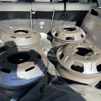 Jose's Powder Coating - After pictures of our motorhomes rims (colored matched them perfect to the paint) - Powder Coating Near Me - Camarillo, California
