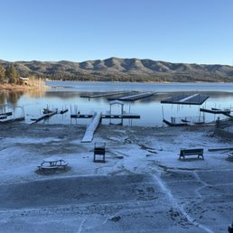 Our view of the lake from our rooms balcony
