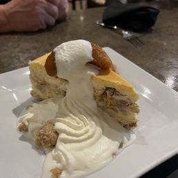 Peach cheesecake