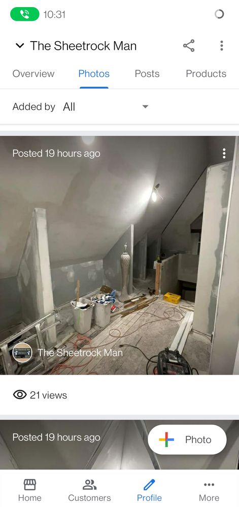 Slide of The Sheetrock Man