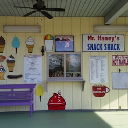 Mr. Haney's Snack Shack - The front decor, which is warm and inviting.