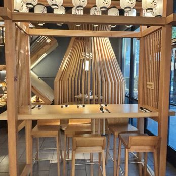 Kyuramen x TBaar - Counter seats with the 'cage' in the back. - Desserts Near Me - Arcadia, California Kyuramen x TBaar - Counter seats with the 'cage' in the back. - Desserts Near Me - Arcadia, California