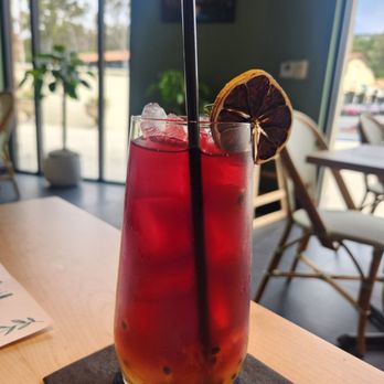 LUA Asian Fusion Eatery - Butterfly passion fruit tea mocktail - Asian Fusion Near Me - Dana Point, California