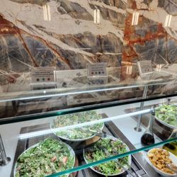 Terminal A - Atlanta Airport - Evening salad buffet at the Delta Sky Club near Gate A17, Concourse A, Hartsfield-Jackson Atlanta International Airport (ATL).
