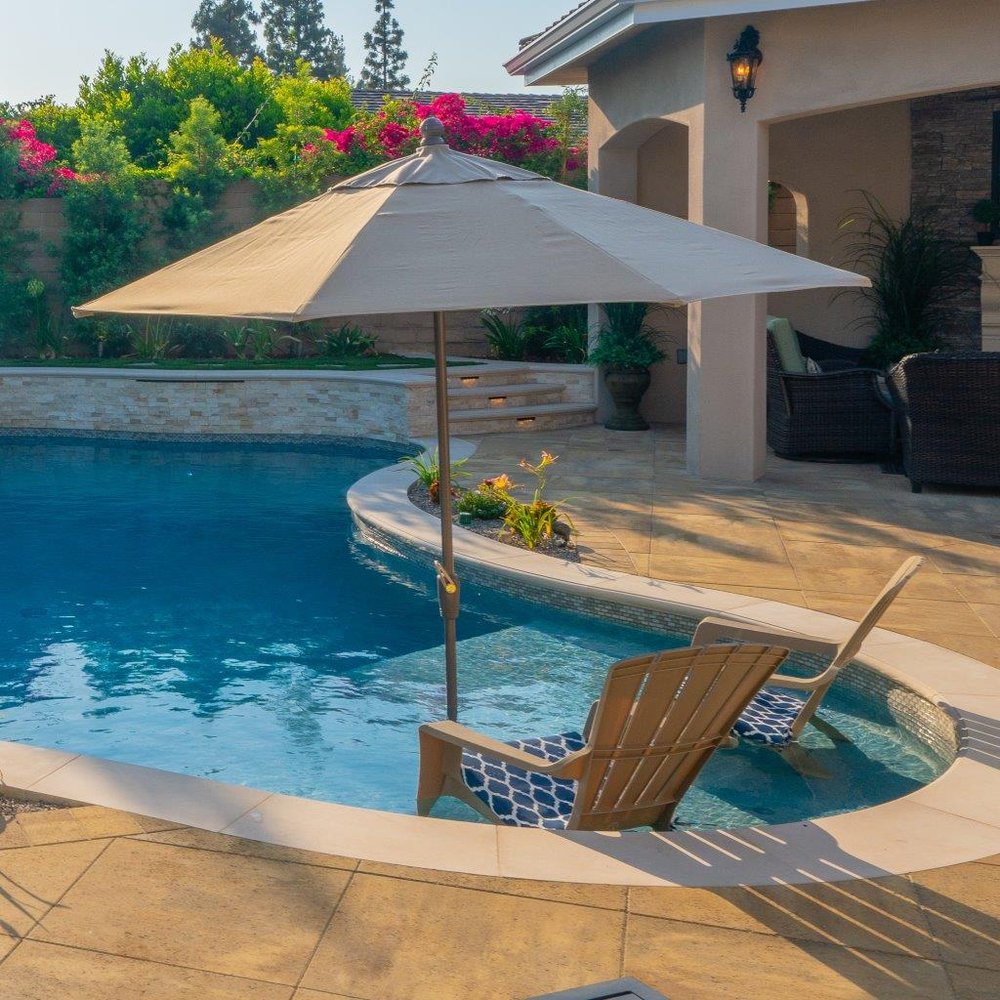 Timeless Pools - Baja shelf with bubbler - Pool & Hot Tub Service Near Me - Brea, California Timeless Pools - Baja shelf with bubbler - Pool & Hot Tub Service Near Me - Brea, California
