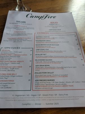 Menu photo 1 Campfire Adirondack Grill Saranac Lake, NY Menu photo 1 Campfire Adirondack Grill Saranac Lake, NY