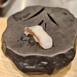 Kiku Japanese Cuisine - Hamachi with lemon zest...