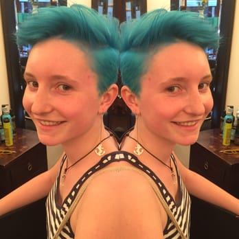 Dvir Salon - Couldn't help but noticed this little lady getting mermaid hair - Hair Salons Near Me - Brooklyn, New York