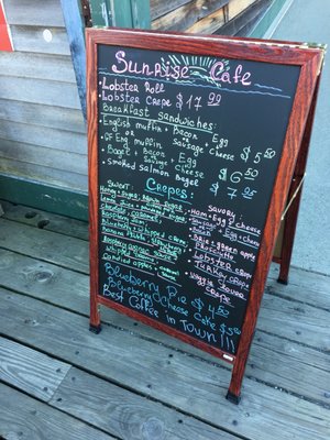 Menu photo 8 Sunrise Cafe Bar Harbor, ME