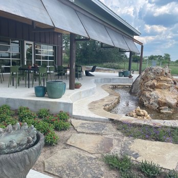 Spring Creek Gardens - Terrace off the coffee shop - Landscaping Near Me - Spring Branch, Texas
