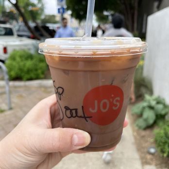 Jo's Coffee Downtown - Spumoni w/oat milk - Coffee & Tea Near Me - Austin, Texas Jo's Coffee Downtown - Spumoni w/oat milk - Coffee & Tea Near Me - Austin, Texas