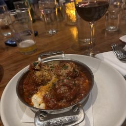 Meatballs and bread