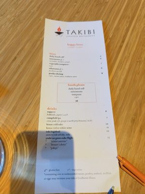 Menu photo 5 Takibi Portland, OR