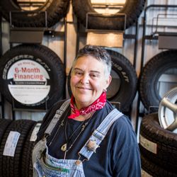 Tire Lady's Rainbow Tire