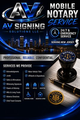 💻 Remote Online Notarization – Secure & Contactless Notary Done Virtually - Unlock next-level convenience with our Remote Online Notarization service, making it easier than ever to notarize your documents from the comfort of your home or office. Our secure online platform allows you to meet with a certified notary virtually—no travel, no paperwork hassles, just seamless digital notarization. All you need is internet access and a device with a camera. Our notaries walk you through every step via secure video call, using robust identity verification and digital audit trails to provide peace of mind and legal compliance. This service is perfect for busy professionals, clients out of state, or anyone looking for a fast, safe notarization method. We accept a broad range of documents, and your privacy and security are always our top priorities. Save time, stay safe, and get your important paperwork notarized without even leaving your chair.