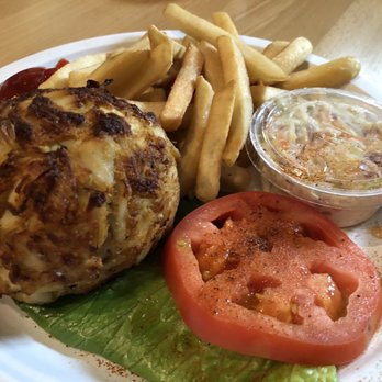 Koco's Pub - Crabcake 11 oz. Broiled Crab Cake Platter with fries and cole slaw - Pubs Near Me - Baltimore, Maryland Koco's Pub - Crabcake 11 oz. Broiled Crab Cake Platter with fries and cole slaw - Pubs Near Me - Baltimore, Maryland