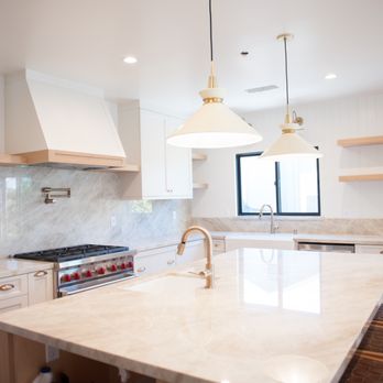 Clarence Yeung - eXp Realty - Custom cabinets - shoji white color. Countertops- Taj Majal Quartzite. The color combination is NICEEEE. - Real Estate Agents Near Me Clarence Yeung - eXp Realty - Custom cabinets - shoji white color. Countertops- Taj Majal Quartzite. The color combination is NICEEEE. - Real Estate Agents Near Me