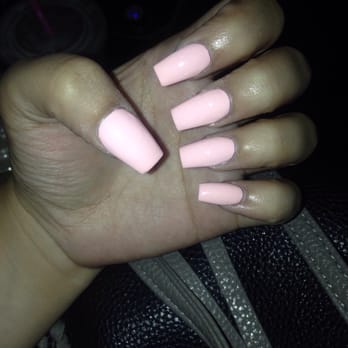 Studio Nails - Baby pink acrylic coffin nails by Vivian - Nail Salons Near Me - Panorama City, California Studio Nails - Baby pink acrylic coffin nails by Vivian - Nail Salons Near Me - Panorama City, California