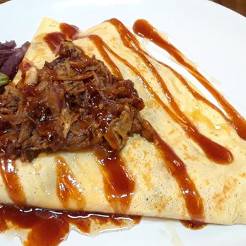 MeMe's Cafe - BBQ Crepe was totally AMAZING!!!!! - American Near Me - Springdale, Utah