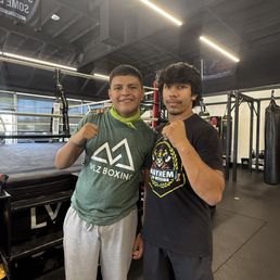 My Son and his coach Witt.