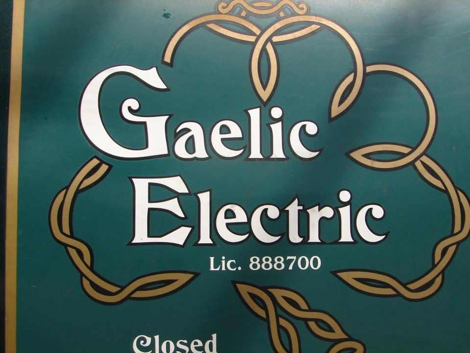 Slide of Gaelic Electric