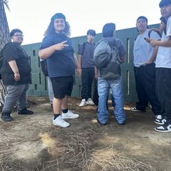 Herbert Hoover High School - Fat kids hanging out leaving trash