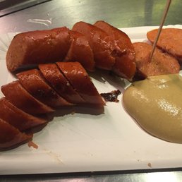 Tasty sausage served in the traditional style.