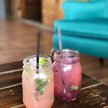 The Parlor - Grapefruit Basil Marg and Blackberry Mojito - Cocktail Bars Near Me - Traverse City, Michigan