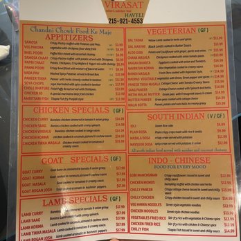 Haveli Virasat - Menu - Indian Near Me - Philadelphia, Pennsylvania