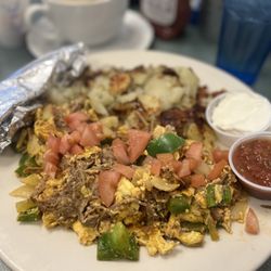 Machaca and eggs
