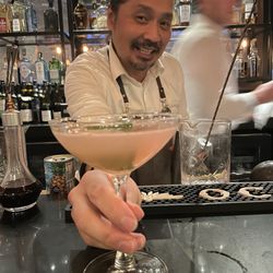 The Hartley - One of the John bartenders. His specialty cocktail. Be ready to share a joke with him!