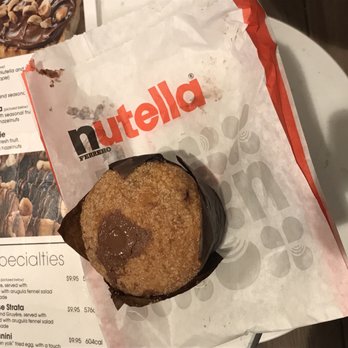 Nutella Cafe - Wrong, dry muffin topped with a 1/4 teaspoon of Nutella - Desserts Near Me - Chicago, Illinois