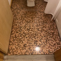 Teton Peaks Lodge & Rv - Pennies on floor and vanity!! So unique