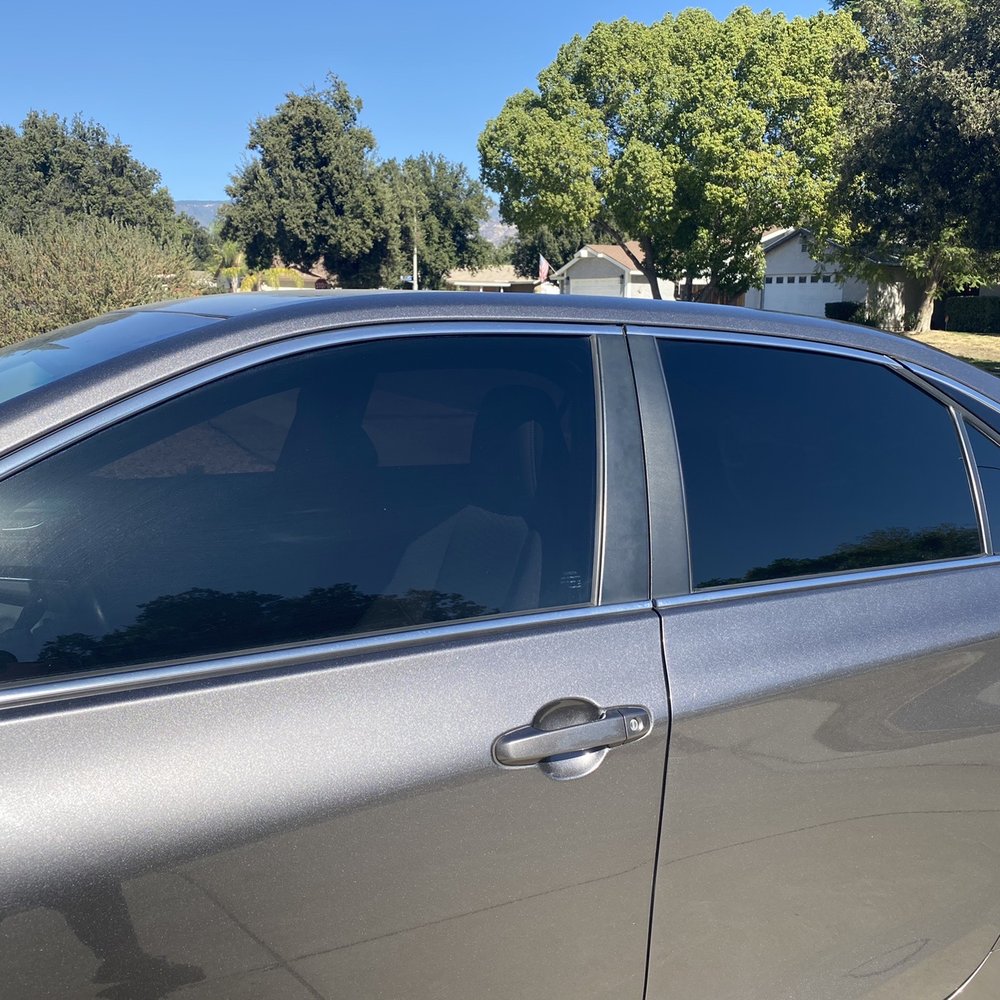 Prestige Window Tinting - The side picture of the medium dark in the front and limo in the back windows. - Car Window Tinting Near Me - San Bernardino, California Prestige Window Tinting - The side picture of the medium dark in the front and limo in the back windows. - Car Window Tinting Near Me - San Bernardino, California