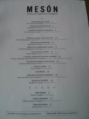 Menu photo 8 Mesón Montreal, QC Menu photo 8 Mesón Montreal, QC