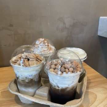 Mokka Coffee - cinnamon toast crunch iced latte, reese's puffs cold brew, horchata frappe, and jasmine matcha - Coffee & Tea Near Me - Bellflower, California Mokka Coffee - cinnamon toast crunch iced latte, reese's puffs cold brew, horchata frappe, and jasmine matcha - Coffee & Tea Near Me - Bellflower, California