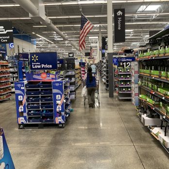 Walmart Supercenter - Seasonal items to the right and hygiene to the left - Grocery Near Me - Shawnee, Kansas