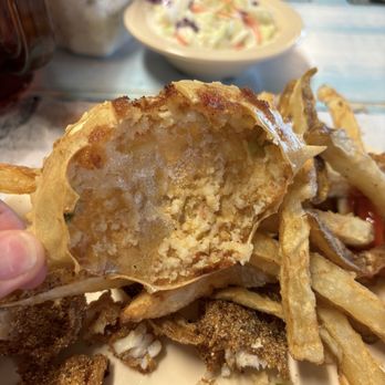 Molly’s Catfish Corner - Stuff crab. It's basically a crab cake stuffed back in the body of a 3" crab. - Seafood Near Me - Kemp, Texas Molly’s Catfish Corner - Stuff crab. It's basically a crab cake stuffed back in the body of a 3" crab. - Seafood Near Me - Kemp, Texas